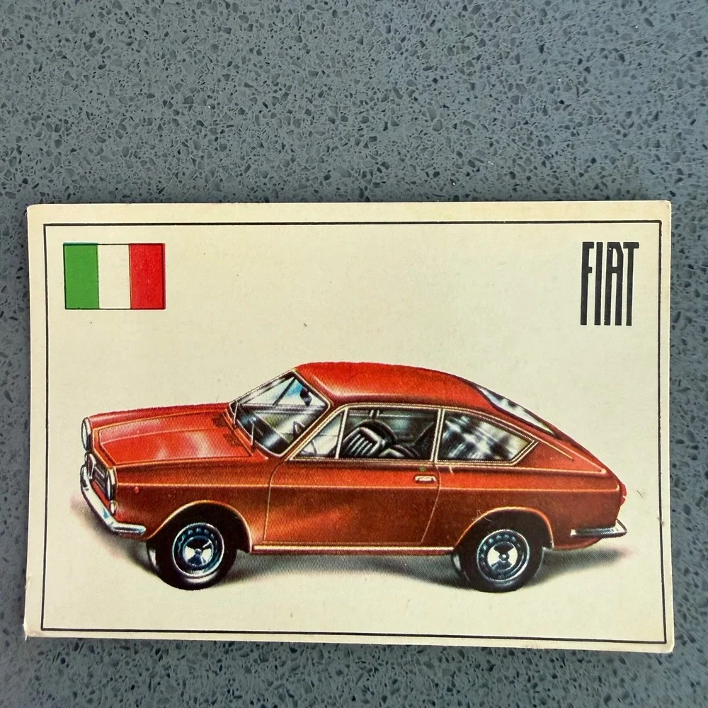 Vintage 1971 Famous Cars Trading Cards Lot -‎ Citroen, Fiat, Volga, Violence